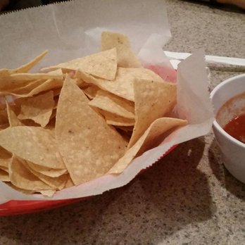 Tecate Bar & Grill - Chips too thick for my taste but salsa was good - Mexican Near Me - Vestavia Hills, Alabama
