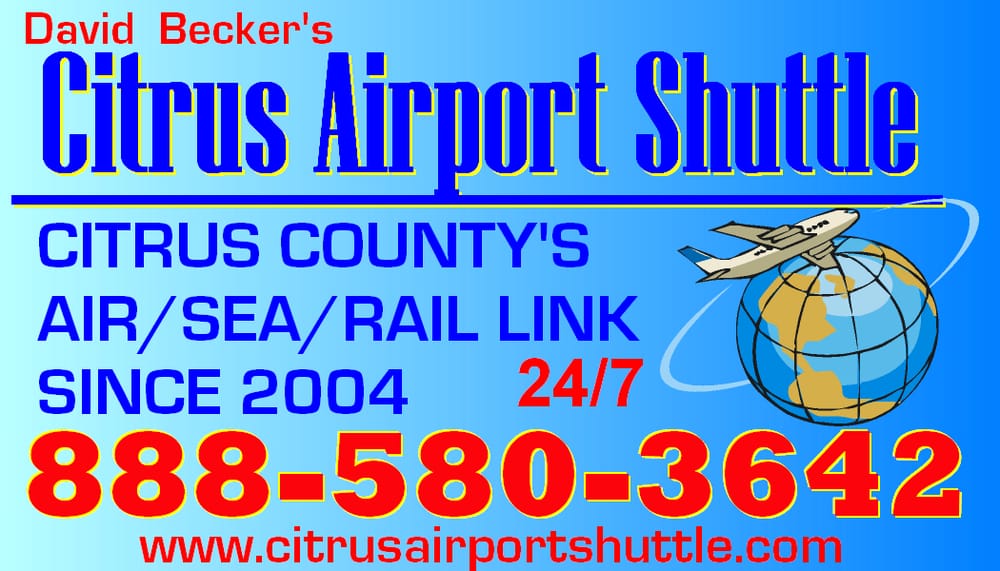 CITRUS AIRPORT SHUTTLE Updated September 2024 5685 S Ocelot Pt
