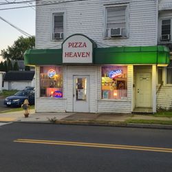Pizza Heaven - Outside,  across the street.