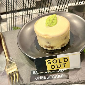 Paderia Bakehouse - Banana Bread Cheesecake in their display case. - Bakeries Near Me - Irvine, California