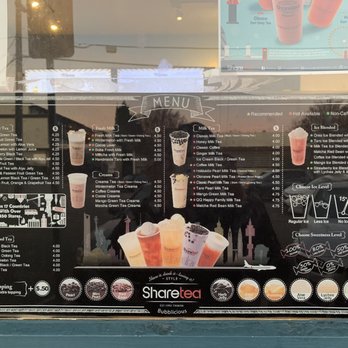 Sharetea - MENU FROM OUTSIDE! - Bubble Tea Near Me - San Rafael, California Sharetea - MENU FROM OUTSIDE! - Bubble Tea Near Me - San Rafael, California
