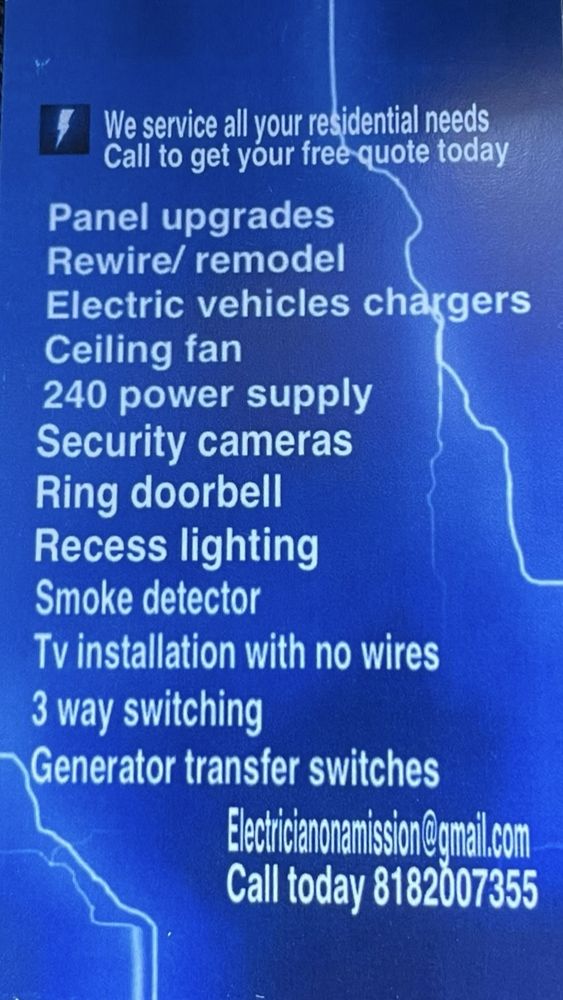 Slide of Electricians On A Mission