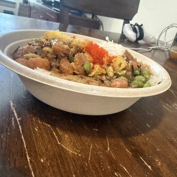 Pokeworks - Literally only 13 edamame beans in this bowl. Cost $42 for two bowls and a side of seaweed salad. - Poke Near Me - Knoxville, Tennessee Pokeworks - Literally only 13 edamame beans in this bowl. Cost $42 for two bowls and a side of seaweed salad. - Poke Near Me - Knoxville, Tennessee