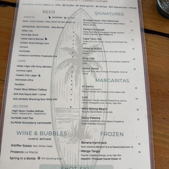 Zunzibar - Menu - Cocktail Bars Near Me - Savannah, Georgia