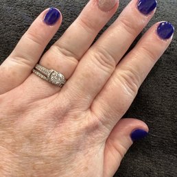 Nails with fresh dip mani Nails with fresh dip mani