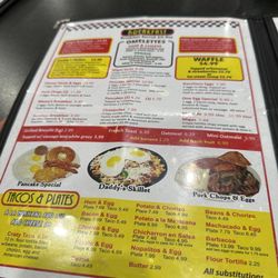 Big Daddy's Burgers & Shakes - Menu