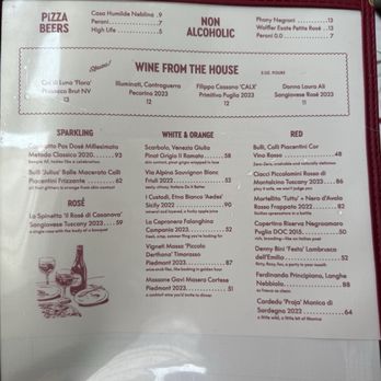 PIZZ'AMICI - Wine menu (no longer BYOB) as of may 2025 - Pizza Near Me - Chicago, Illinois