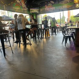 People sitting around not having chicken available People sitting around not having chicken available