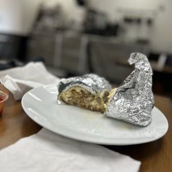 The Sassy Skillet - Breakfast Burrito turkey sausage, potato, egg