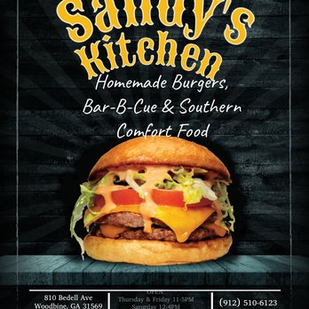 Sandy’s Kitchen - Homemade Dam Burger - Caterers Near Me - Woodbine, Georgia Sandy’s Kitchen - Homemade Dam Burger - Caterers Near Me - Woodbine, Georgia