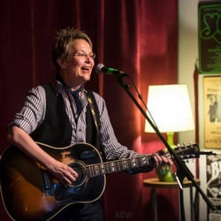 Bop Shop Records - Mary Gauthier loved the crowd at Bop Shop Records in June 2015. (Photo by Aaron Winters)