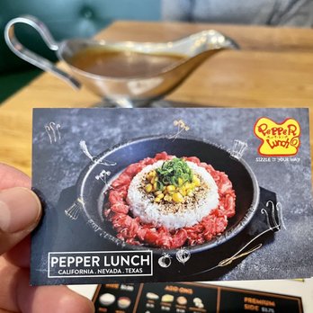 Pepper Lunch - Request a frequent customer card and get it stamped if you plan on visiting often - Teppanyaki Near Me - Irvine, California
