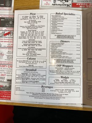Menu photo 3 Original Italian Pizza Everett, PA