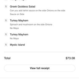 Ordered food Turkey Mayhem Ordered food Turkey Mayhem