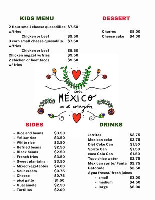Menu photo 1 Juancito’s Tacos Stuart, FL
