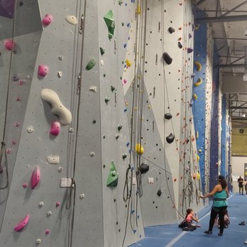 Central Rock Gym - Warwick - Back wall full of rope climbing. - Rock Climbing Near Me - Warwick, Rhode Island