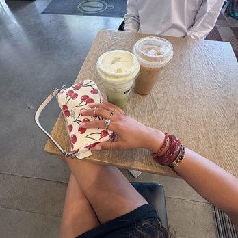 Elevate Coffee - Sweet White Chocolate Mocha w oat milk !  Matcha Latte + Espresso & cold foam ! - Coffee & Tea Near Me - Phoenix, Arizona