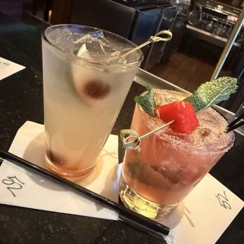 Seasons 52 - Tito's with pineapple juice, a splash of cranberry, and a cherryies on top, along with the watermelon margarita - New American Near Me - Raleigh, North Carolina Seasons 52 - Tito's with pineapple juice, a splash of cranberry, and a cherryies on top, along with the watermelon margarita - New American Near Me - Raleigh, North Carolina