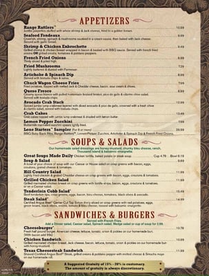 Menu photo 8 Saltgrass Steak House Waco, TX