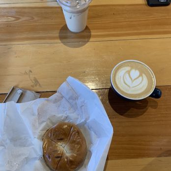 Foundation Coffee Roasters - Bagel Confit, Vanilla Latte, Ices Chai - Coffee Roasteries Near Me - Fairfax, Virginia