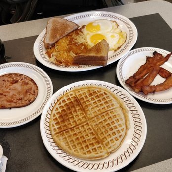 Waffle House - Waffle with city ham, 2 egg breakfast - Breakfast & Brunch Near Me - Orlando, Florida Waffle House - Waffle with city ham, 2 egg breakfast - Breakfast & Brunch Near Me - Orlando, Florida
