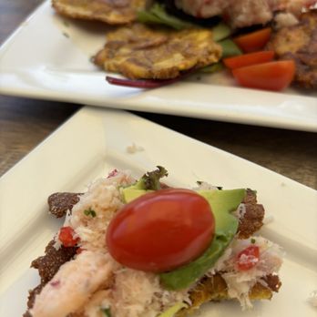 Wepa Cafe - Ceviche with plantain tostones - Puerto Rican Near Me - Garden City, Idaho Wepa Cafe - Ceviche with plantain tostones - Puerto Rican Near Me - Garden City, Idaho
