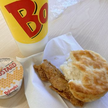 Bojangles - a chicken sandwich and a cup of yogurt - Fast Food Near Me - Covington, Georgia