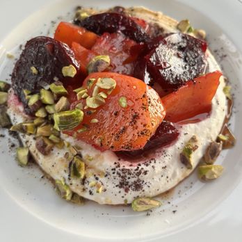June's - Whipped ricotta (w/beets) $18 - Breakfast & Brunch Near Me - Austin, Texas