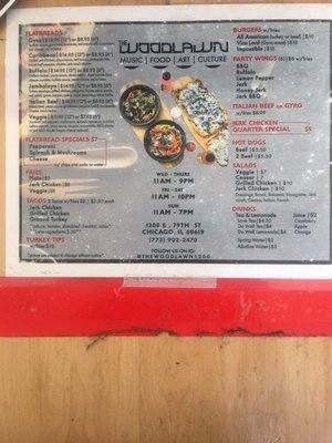 Menu photo 1 The Woodlawn Chicago, IL