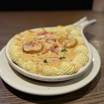 Blue Wolf Tavern - Shrimp or Scallops Mornay - Italian Near Me - Boardman, Ohio Blue Wolf Tavern - Shrimp or Scallops Mornay - Italian Near Me - Boardman, Ohio