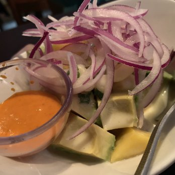 Terra Sur Cafe - Ceviche shrimp mango avocado - Peruvian Near Me - Tampa, Florida Terra Sur Cafe - Ceviche shrimp mango avocado - Peruvian Near Me - Tampa, Florida