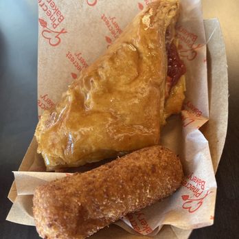 Pinecrest Bakery - Coral Gables - Guava and cheese pastry and chicken croquette - Bakeries Near Me - Coral Gables, Florida