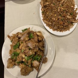 Black Pepper Chicken & Chicken Fried Rice Black Pepper Chicken & Chicken Fried Rice