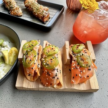 Anaqua Garden Bar - Chilean Salmon* - Bars Near Me - San Antonio, Texas