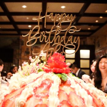 La Griglia - a birthday cake with strawberries - Italian Near Me - Houston, Texas La Griglia - a birthday cake with strawberries - Italian Near Me - Houston, Texas