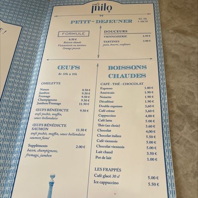 Menu photo 1 Café Milano Antibes, 06 Menu photo 1 Café Milano Antibes, 06