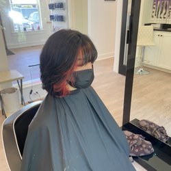 Essence Hair Studio - Hint of red in her hair.
