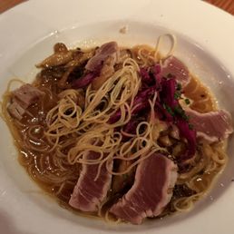 My Rare Peppered Ahi. I couldn't wait and took a bite before I took the picture. My Rare Peppered Ahi. I couldn't wait and took a bite before I took the picture.