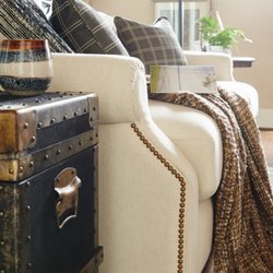 La-Z-Boy Furniture Galleries - Aberdeen Sofa featuring nail head detail