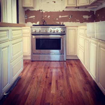 Top Tier Flooring - New hardwood Juan extended into our kitchen (used to be a dirty tile) cabinetry still under construction but love the floors! - Flooring Near Me - Buchanan, New York