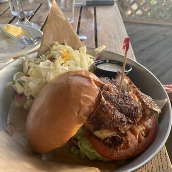 Sunset Pointe - Fish burger - my husband really liked it - Bars Near Me - Fairhope, Alabama Sunset Pointe - Fish burger - my husband really liked it - Bars Near Me - Fairhope, Alabama