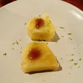 Traif - Complementary pineapple bites - New American Near Me - Brooklyn, New York Traif - Complementary pineapple bites - New American Near Me - Brooklyn, New York