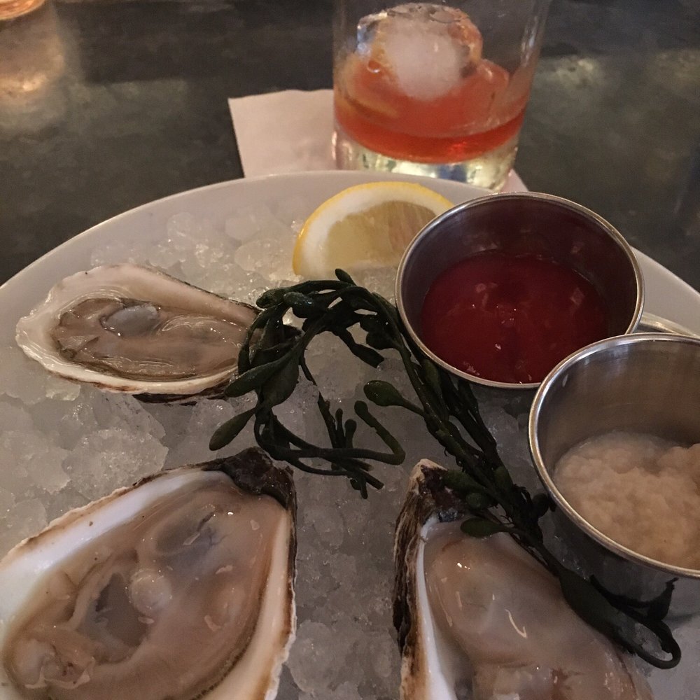 The Smith - Mookie Blue oysters from Maine! Old Flame in the back. - New American Near Me - Washington, DC, District of Columbia The Smith - Mookie Blue oysters from Maine! Old Flame in the back. - New American Near Me - Washington, DC, District of Columbia