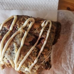 Rustic Roast Cafe - raspberry white chocolate scone