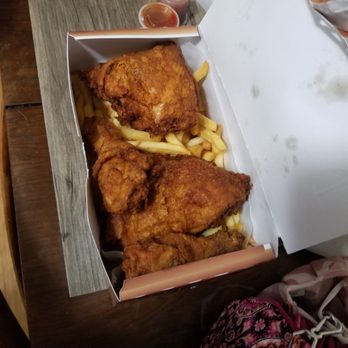 Triangle Fried Chicken - french fries in a box - Chicken Wings Near Me - Dumfries, Virginia