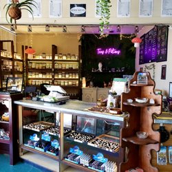 Spellbound - We offer our customers a tea bar and coffee bar.