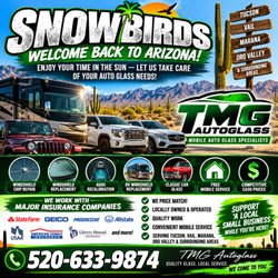TMGAutoglass - Snow birds welcome support local