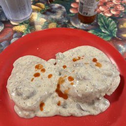 I have to add hot sauce to my biscuits and gravy. I have to add hot sauce to my biscuits and gravy.