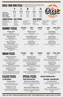 Menu photo 5 Bay Area Pizza Santa Clara, CA Menu photo 5 Bay Area Pizza Santa Clara, CA