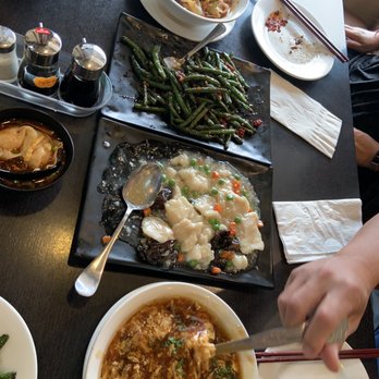 Super Juicy Dumplings - Lunch w 92. Hot and Sour Soup, 74. House Pungent Fish Fillet, 47. Stir-Fried String Beans with Minced Pork & 90. Spicy Wonton Soup 09.09.22 - Dim Sum Near Me - Brea, California Super Juicy Dumplings - Lunch w 92. Hot and Sour Soup, 74. House Pungent Fish Fillet, 47. Stir-Fried String Beans with Minced Pork & 90. Spicy Wonton Soup 09.09.22 - Dim Sum Near Me - Brea, California